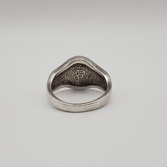 Black Hills Gold Sterling Silver 12K Grape Leaves Floral Band Ring Size 6.5 - Picture 6 of 12